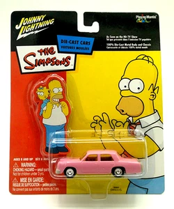 Johnny Lightning "THE SIMPSONS" HOMER'S CAR -1973 PLYMOUTH VALIANT - PINK - Picture 1 of 3