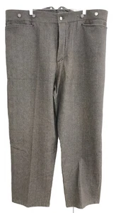 Pantalone Wah Maker vintage uomo 46 verde oliva e marrone a righe fibbia posteriore 46x31 - Foto 1 di 12