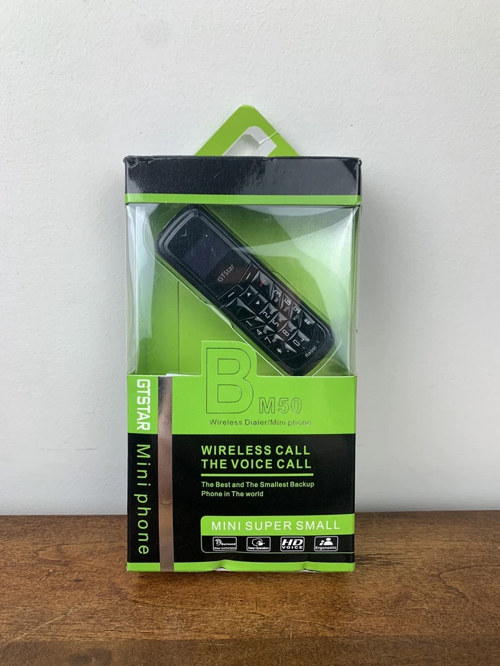 Mini Teléfono GTStar BM50 GSM Teléfono Celular Bluetooth Marcador Negro - Caja Abierta Foto 1 de 4