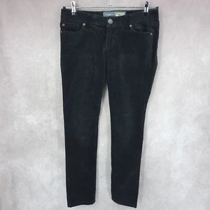 Converse One Star Pants Womens 10 Black Skinny Stretch Dark Wash Corduroy Jeans - Picture 1 of 12