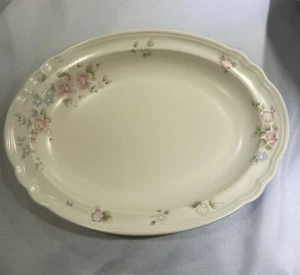 Vintage Pfaltzgraff Tea Rose Oval 14.5” X 11” Serving Platter - Picture 1 of 6