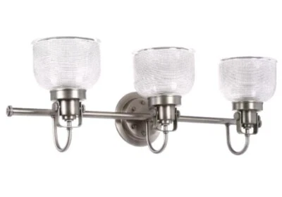 Archie 3-Light Antique Nickel Bathroom Vanity Fixture by Progress Light (BB) - Image 1 of 2