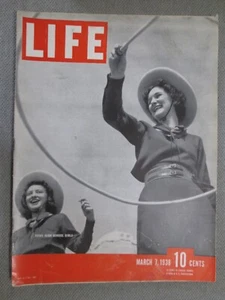 Life Magazine 1938 March 7 Texas High chool Girls Historical Vintage Ads - Picture 1 of 4