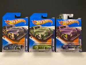 Hot Wheels 2011 Heat Fleet Tail Dragger Lot of 3 Nice Cards Fast Box Shipping! - Picture 1 of 12