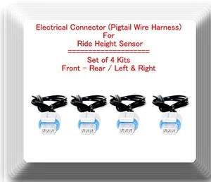 4 Kits Electrical Connector of Ride Height Sensor Front - Rear left L/R Fits: GM - Picture 1 of 2