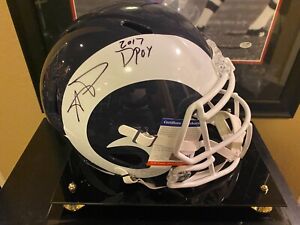 Aaron Donald Signed Autographed Los Angeles Rams Full Size SPEED Helmet DPOY/PSA