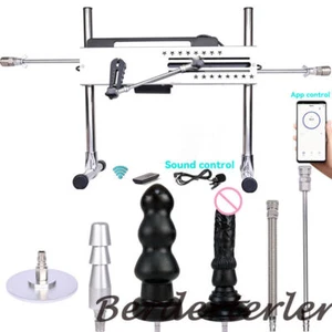 Sex Machine Dual Control APP Silent 120w/70w Machine With Dildo 3-15cm Stroke - Picture 1 of 45