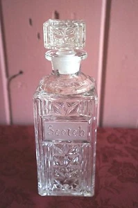 BOTTIGLIA SCOTCH IN VETRO VINTAGE - Foto 1 di 4