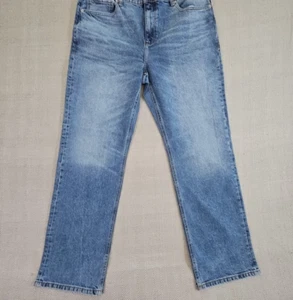 Pantalones de mezclilla para hombre Mode of One 36W 32L azul elástico pierna recta silenciosos de lujo nuevos con etiquetas - Imagen 1 de 17