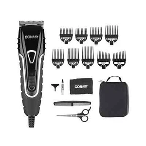 Conair Barber Hair Clippers, Barbershop No-Slip Grip 20-Piece Hair Cutting Kit - Picture 1 of 3