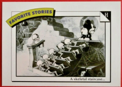 Disney COLLECTOR CARDS - Card #074 - SKELETAL STAIRCASE / EXPERIMENT, IMPEL 1991 - Image 1 of 2