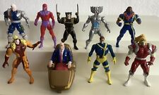 Lot Of 9 X-Men Steel Mutants Marvel Comic Toy Biz 1994 Die-Cast Action Figures