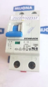 Disyuntor en miniatura SCHRACK C 13 230V BS 017613 - Imagen 1 de 6