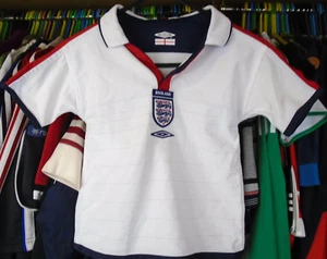 ENGLAND 2004 HOME UMBRO FOOTBALL SOCCER SHIRT JERSEY BOYS 2-3 YEARS - Picture 1 of 3
