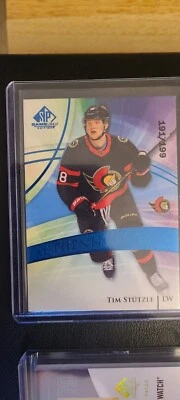 2020 21 UD SP Game Used Authentic Rookies #191/199 Tim Stutzle Ottawa Senators - Image 1 of 2