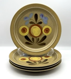 PREMIERE Potterskraft FINLANDIA P 5027 Dinner Plates 10.6” MCM Floral Set of 4 - Picture 1 of 18