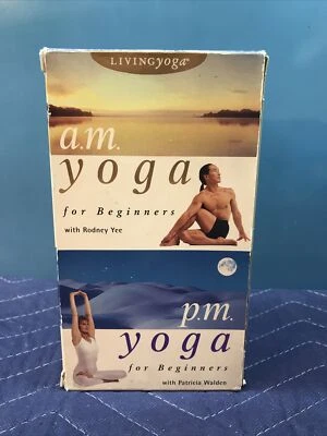 A.M. And P.M. Yoga for Beginners (VHS, 1998, 2-Tape Set) - Image 1 of 3