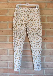 NEW Agnes & Dora Moto JEGGINGS Womens L 12/14 Cat Animal Print Stretch Jeans - Picture 1 of 7