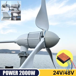 Turbinas eólicas 2000W 24V 48V generador molino de viento energía eólica con controlador - Imagen 1 de 12