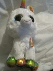 Pixy (Einhorn) TY Beanie Boo's Collection 10" ~ weiß Regenbogen ~ LBDCN - Bild 1 von 8