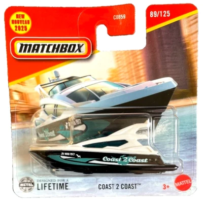 Matchbox Coast 2 Coast 89/125 2025 1:64 Modell Kinder Spielzeug Boot Yacht Water - Bild 1 von 4