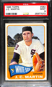 1965 TOPPS #382 J.C. MARTIN PSA 9 25977072