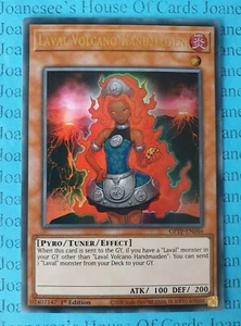 Laval Volcano Handmaiden GFTP-EN046 Ultra seltene Yu-Gi-Oh Karte 1. Auflage Neuwertig - Bild 1 von 3