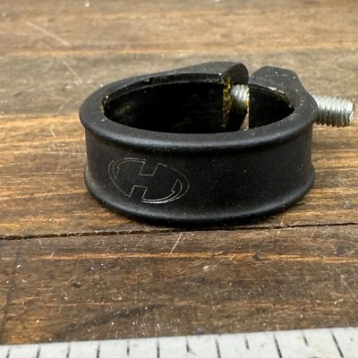 Abrazadera de tija de sillín Huffy de colección 34-35 mm 34,9 mm negra vieja escuela bicicleta BMX Foto 1 de 4