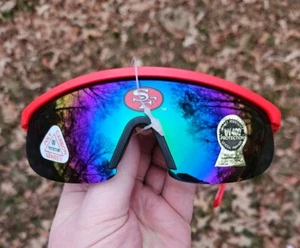 NOS Vintage 90s NFL San Francisco 49ers Sunglasses 1995 Jaykeez Deadstock UV400 - Picture 1 of 13