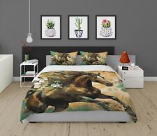 3D Petal Horse A4374 Bed Pillowcases Quilt Duvet Cover Set Queen King Amy
