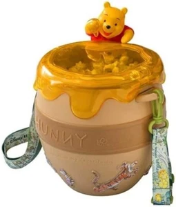 Tokyo Disney Resort Limited Winnie the Pooh Popcorn Bucket 2022 Used Japan honey - Picture 1 of 11