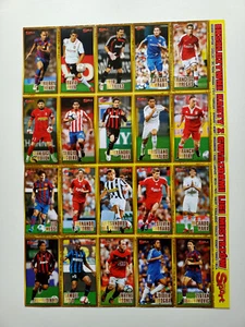 2009 Bravo Sport 20 Cards - Uncut Sheet / Leo Messi Cristiano Ronaldo Del Piero - Zdjęcie 1 z 9