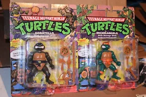 Teenage Mutant Ninja Schildkröten DONATELLO & LEONARDO Playmates NEU - Bild 1 von 10