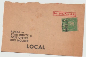 US Marlboro Mass. Type L1HS Precancel  1 ct Washington on Local Newspaper Corner - Picture 1 of 1