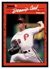1990 Donruss #193 DENNIS COOK Philadelphia Phillies ~F4P