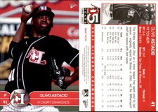 Olivo Astacio 2007 MultiAd Hickory Crawdads #7 Card *AutographDen*