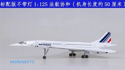 1:125 Airplane Air France Airways Airlines Passenger Aircraft Model NO LED Light - Image 1 of 4