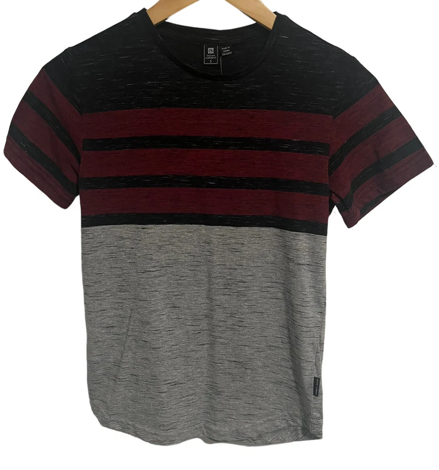 Brand New Ocean Current Boys T-Shirt Small Red Gray Black Short Sleeve Tee Shirt - Image 1 of 4