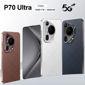 New P70 Ultra unlocks 7.3-inch large screen 5G dual card 16GB+1TB smartphone - Picture 1 of 23