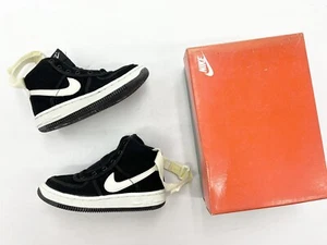 Zapatos Nike Air Force 1 Hi Canvas SC negros blancos 1994 vintage para niños AF1 OG. - Imagen 1 de 7