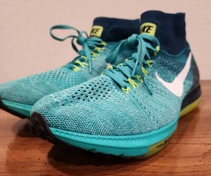 Nike Zoom All Out Flyknit Green sz 12.5 B6 - Picture 1 of 9
