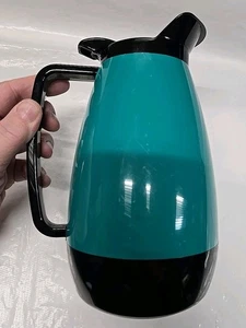 Jarra aislada para jarra de café West Bend Thermo-Serv vintage azul turquesa  - Imagen 1 de 9
