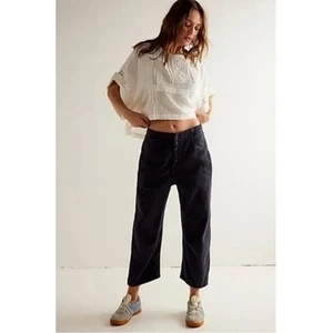 Free People We The Free Osaka Barrel Jeans washed black Gr. 28 Baumwolle/Lyocell - Bild 1 von 17