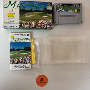 Masters Harukanaru Augusta 2 Nintendo Super Famicom SNES Game Boxed With Manual - Picture 1 of 14