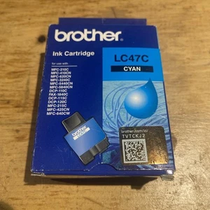 BROTHER LC-47C ORIGINAL CYAN INK 400 PAGE YIELD Suits DCP-110C / 115C / 120C / - Picture 1 of 6