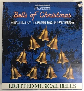 Mr Christmas Bells of Musical beleuchtete Messing versilberte Glocke 15 Weihnachtslieder FUNKTIONIERT - Bild 1 von 10