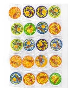 50 Assorted New Dragon Ball Z Plastic Pogs with Sealed Bag - Picture 1 of 6