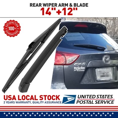 Brazo y cuchilla limpiaparabrisas trasero para Mazda CX5 2013-2016 Lexus RX330 RX350 RX400h 04-09 Foto 1 de 4