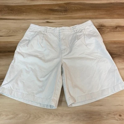 Pantalones Cortos Lands End Para Hombre 34 Plisados Calce Clásico Beige Algodón Informal Chino Talla 34 Foto 1 de 4