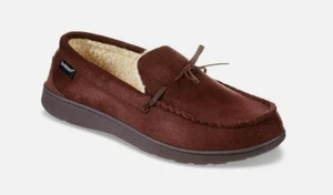 Zapatillas de mocasín Isotoner de microgamuza Nigel para hombre XXL 13 - 14 NUEVAS $48 A9F386DCO - Imagen 1 de 4